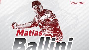 Matías Ballini, nuevo jugador de Santa Fe.
