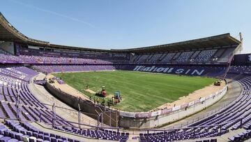 22/08/18 REAL VALLADOLID CAMBIO CESPED ESTADIO ZORRILLA PANORAMICA 
 PUBLICADA 25/08/18 NA MA0-21 6COL