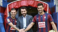 Verdi y Adri&aacute;n, en su presentaci&oacute;n con el Eibar.