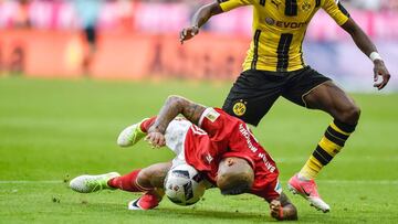 Arturo Vidal trabó con la cabeza en el clásico ante el Dortmund.