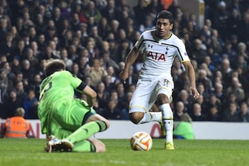 El centrocampista del Barcelona llegó al Tottenham en 2013 procedente del Corinthians brasileño. Tras fracasar en el Tottenham se marchó al fútbol chino.