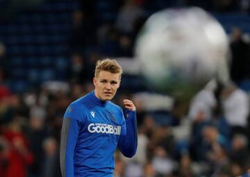 Soccer Football - Copa del Rey - Real Madrid v Real Sociedad - Santiago Bernabeu, Madrid, Spain - February 6, 2019 Real Sociedad's Martin Odegaard during the warm up before the match