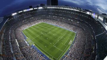 Panorámica del Estadio Santiago Bernabéu.