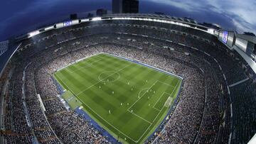 Panorámica del Estadio Santiago Bernabéu.