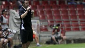 Sergio González, durante el partido.