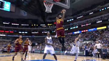 El póster de LeBron James brilla en una noche de mates brutales