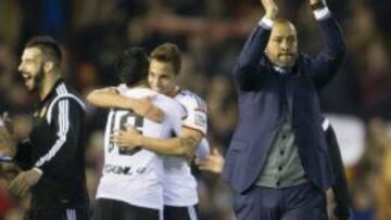 Nuno, feliz tras la victoria del Valencia.