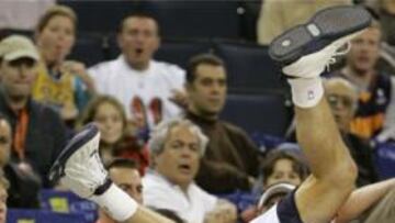 <b>SALIDAS MASIVAS.</b> Troy Murphy se despidió de su equipo tras su espectacular actuación ante Los Angeles Clippers.