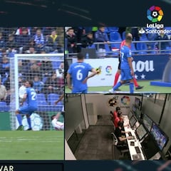 Mateu acertó al señalar el penalti por manos de Escudero