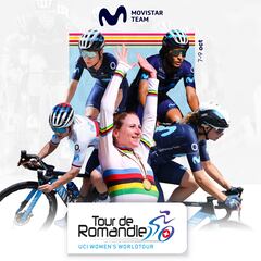 Van Vleuten lidera al Movistar en su puesta de largo del arcoíris en Romandía