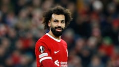 Soccer Football - Europa League - Group E - Liverpool v LASK Linz - Anfield, Liverpool, Britain - November 30, 2023  Liverpool's Mohamed Salah Action Images via Reuters/Craig Brough