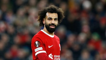 Soccer Football - Europa League - Group E - Liverpool v LASK Linz - Anfield, Liverpool, Britain - November 30, 2023 Liverpool's Mohamed Salah Action Images via Reuters/Craig Brough