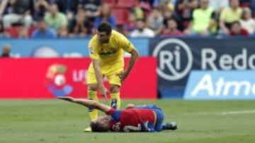 Iv&aacute;n L&oacute;pez sufri&oacute; una fractura en la clav&iacute;cula izquierda ante el Villarreal.