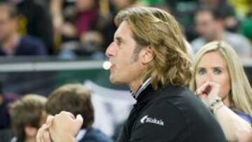 Gorka y su hermana Olatz, en un partido