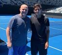 La especial jornada que vivió Garín con su ídolo Agassi en Melbourne