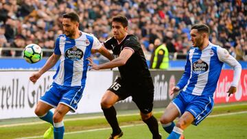 El Depor rasca un punto tras aguantar 50' minutos con diez