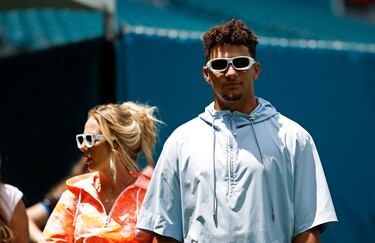 Patrick Mahomes y Brittany Mahomes.