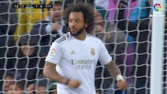 ¡Se vuelve loco! Marcelo 'on fire' tras robar una ocasión a Messi...