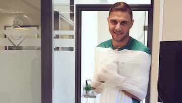 Quique Setién colgó esta foto de Joaquín (Betis), tras dos días de gimnasio.