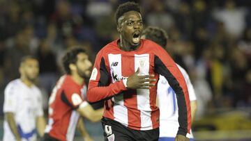 I&ntilde;aki Williams celebra uno de sus goles al Tenerife.