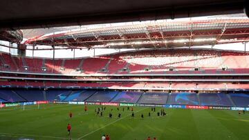 Un coche se cuela en el Estadio da Luz: un herido y un detenido