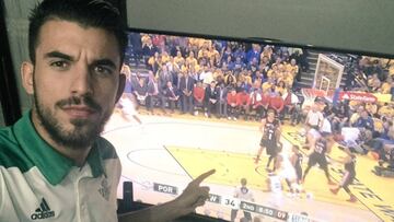 Ceballos señala el primer partido entre los Warrios y los Blazers.