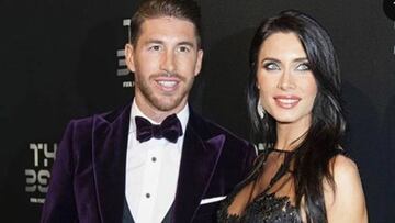 Sergio Ramos y Pilar Rubio en la gala de los Premios The Best 