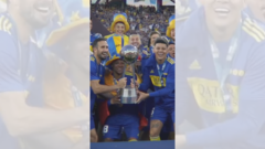 La interna de la celebración de Fabra y Villa en título de Boca