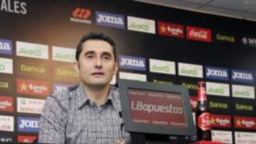 Valverde, en rueda de prensa.