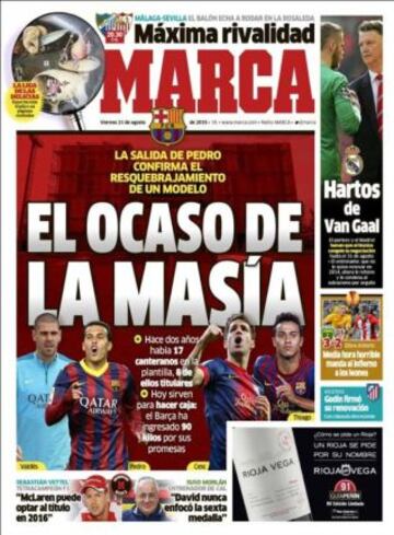 Portadas de la prensa deportiva