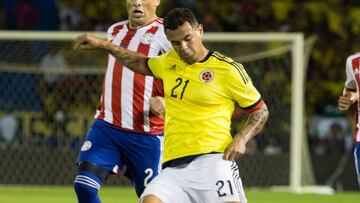 Edwin Cardona durante el partido entre  la Selecci&oacute;n Colombia y Paraguay por Eliminatorias rumbo a Rusia 2018