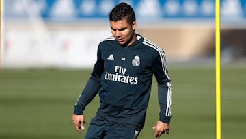 Casemiro, ayer.