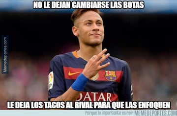 Málaga 2-0 Barcelona: los memes de la expulsión de Neymar