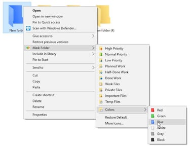 Organiza tus carpetas por colores en Windows 10 con estas apps