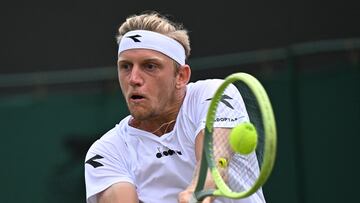 Alejandro Davidovich, en uno de sus últimos partidos en Wimbledon.