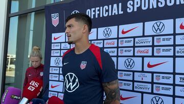 Brandon Vázquez destacando el ataque de Estados Unidos