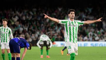 Johnny Cardoso, en el Betis-Atlético de la 24-25.