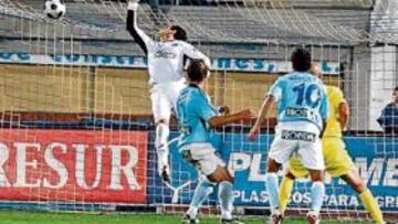 Momento de uno de los goles locales