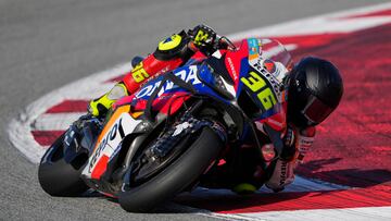 Joan Mir con la Honda en Montmeló.