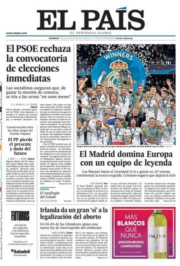 Las portadas de la prensa tras la final de Champions