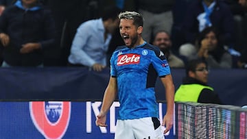 Dries Mertens, delantero centro del N¨¢poles