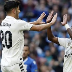 Baile de dorsales si sale Bale: Asensio, el 11; Vinicius, el 20