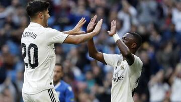 Baile de dorsales si sale Bale: Asensio, el 11; Vinicius, el 20