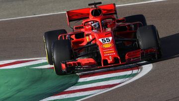 Carlos Sainz (Ferrari SF71H). Fiorano. F1 2020. 