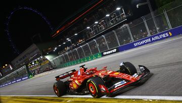 Charles Leclerc, en el GP de Singapur.