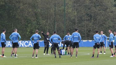 Entrenamiento Deportivo de La Coruña. Borja Jiménez grupo