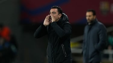 El entrenador del Barcelona, Xavi Hernández.