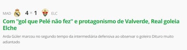 “El gol que Pelé nunca marcó”