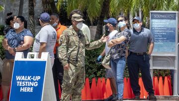 El ejército en Miami Beach