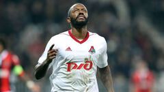 Manuel Fernandes celebra un gol con el Lokomotiv. 